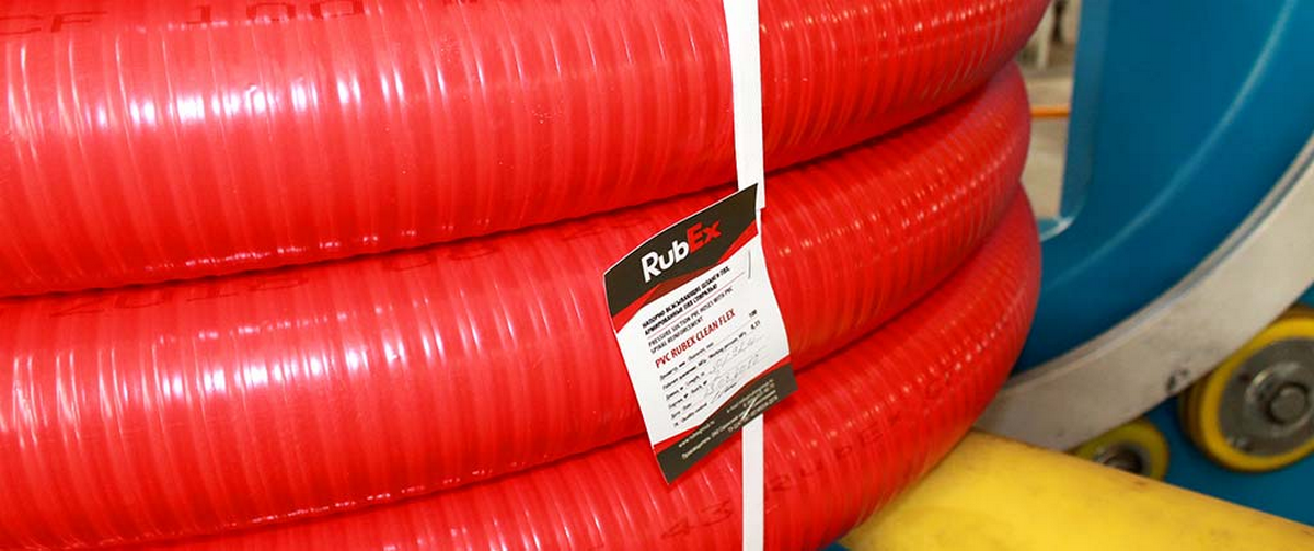 Рукав PVC RubEX CLEAN  ТУ 22.21.29-067-00149334-2018 (RED)